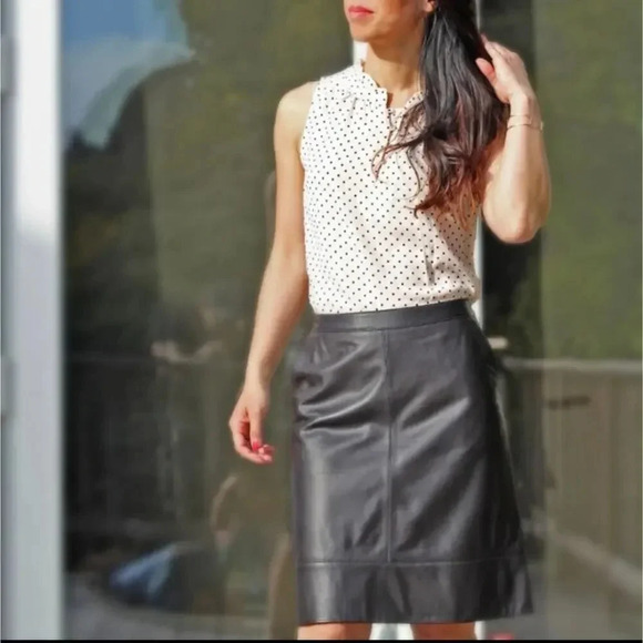 41 Hawthorne Polka Dot Sleeveless Blouse - Small - Picture 1 of 7